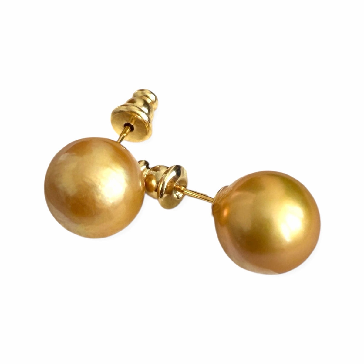 Soleil Golden Pearl Earrings by NINEMOO – product image