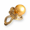 Soleil Golden Pearl Ring by NINEMOO – product view 6