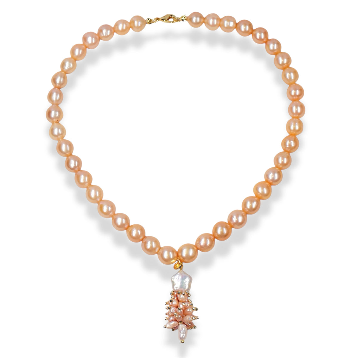 Sophisticated Pearl Christmas Tree Necklace by NINEMOO – product image