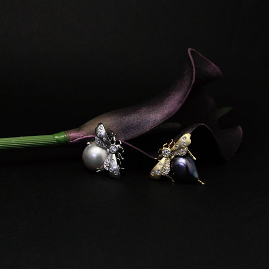 Sovereign Pearl Bee Brooch by NINEMOO – product view 10
