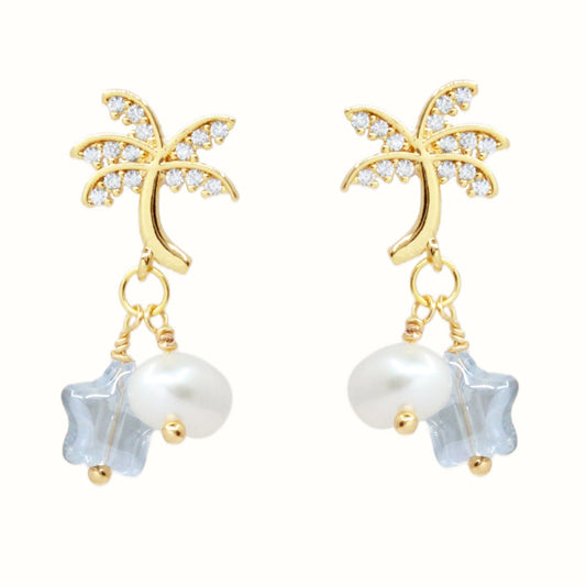 Starry Coconut Pearl Earrings by NINEMOO – product image