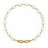 NINEMOO Starry Veil Pearl Necklace – white star-shaped Freshwater Pearls with gold-tone fittings, necklace only