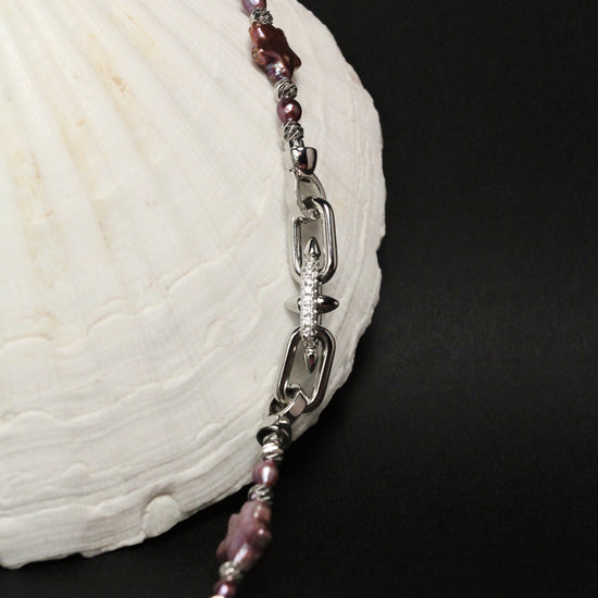 Starry Veil Pearl Necklace by NINEMOO – alternate view