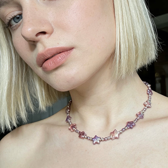 Starry Veil Pearl Necklace by NINEMOO – product view 6