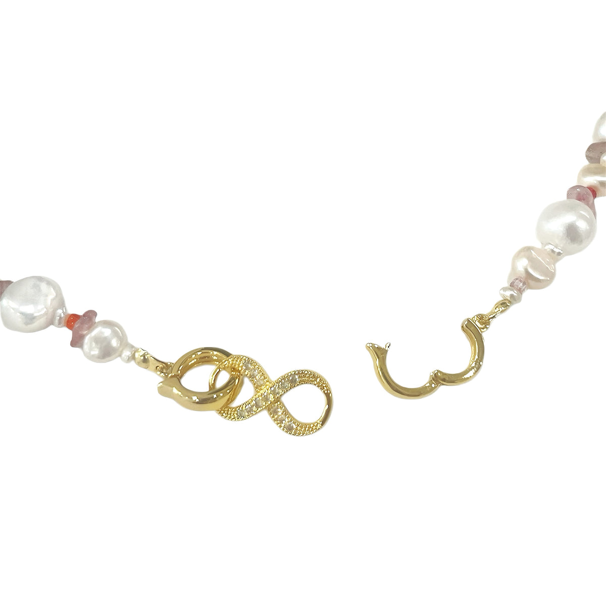 Strawberry Pearl Luxe Necklace by NINEMOO – product view 4