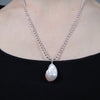 Silver Ball Chain Baroque Pearl Necklace by NINEMOO – alternate view