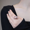 Stunning Silver Baroque Pearl Ring by NINEMOO – alternate view