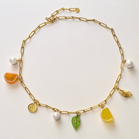 Citrus Garden Necklace by NINEMOO – detail view