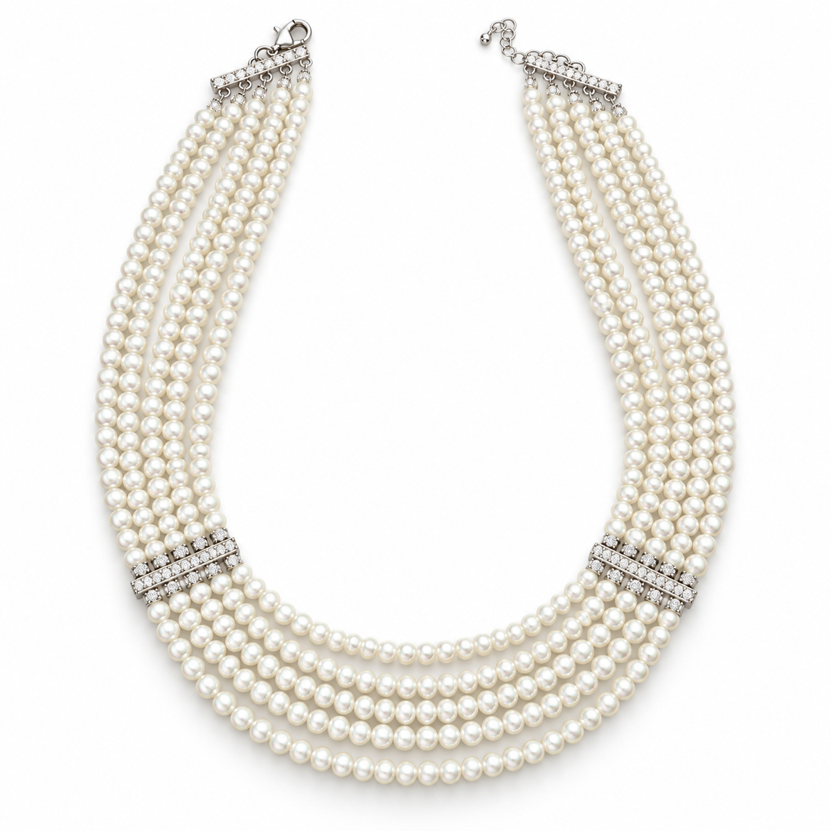 The Interlace Pearl Necklace by NINEMOO – product image