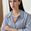 The Interlace Pearl Necklace by NINEMOO – alternate view