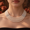 The Interlace Pearl Necklace by NINEMOO