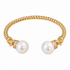 NINEMOO Titan Double Pearl Cuff, product view on white background.