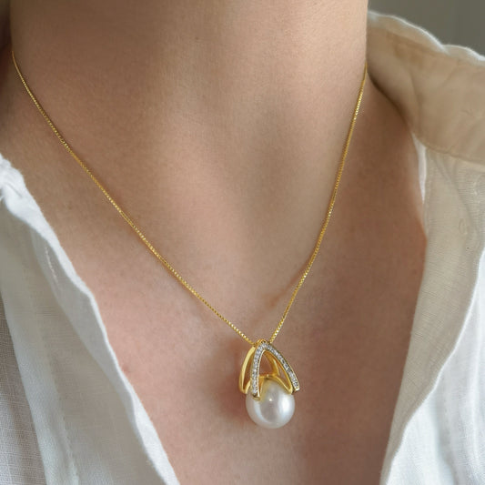 Arché Pearl Necklace by NINEMOO – detail view