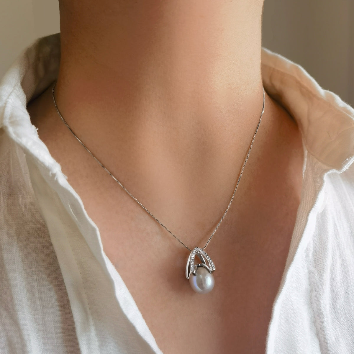 Arché Pearl Necklace by NINEMOO – product view 6