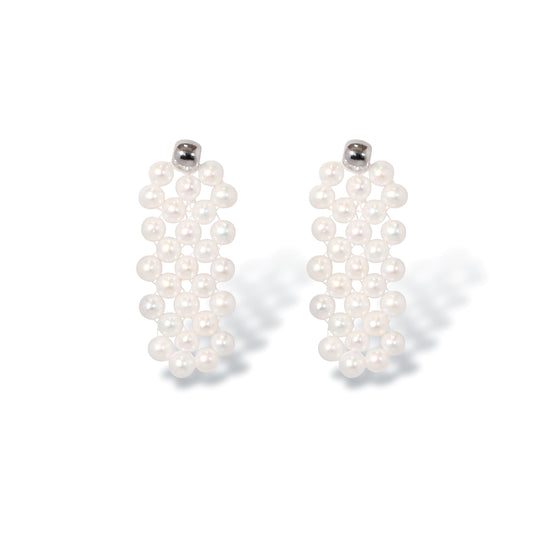 Pearl Weave Earrings by NINEMOO – product image