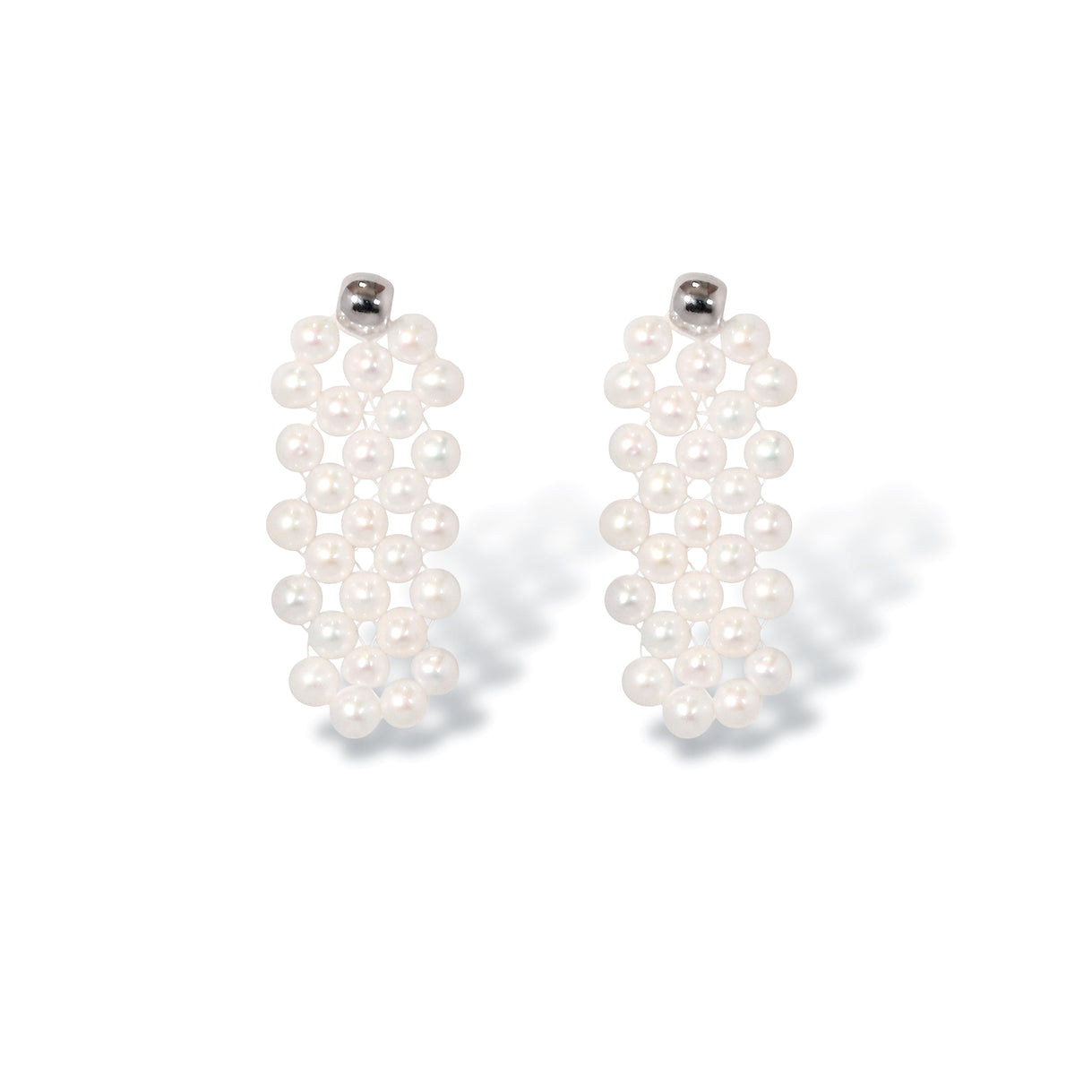 Pearl Weave Earrings by NINEMOO – product image