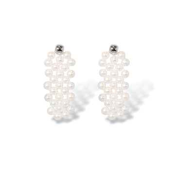 Pearl Weave Earrings by NINEMOO – product image