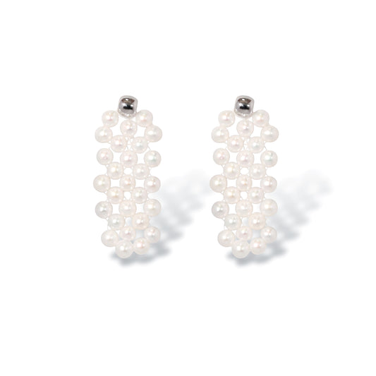 Pearl Weave Earrings by NINEMOO – product image