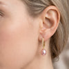Gleaming Zircon Pearls Earrings