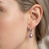Gleaming Zircon Pearls Earrings