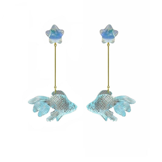 Glimmering Betta Fish Earrings