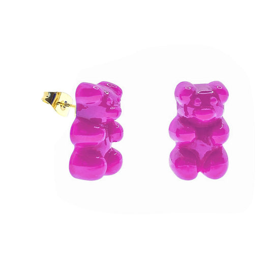 Gummy Bear Ear Stud Earrings