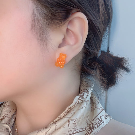 Gummy Bear Earrings - Orange