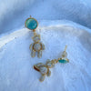 Opal Bear Stud Earrings