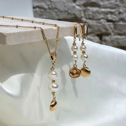 Pearl Earrings and Necklaces