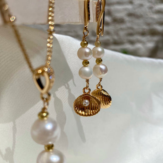 Pearl Earrings and Necklaces
