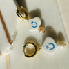 Ceramic Cloud And Pearl Earrings by NINEMOO – product view 4