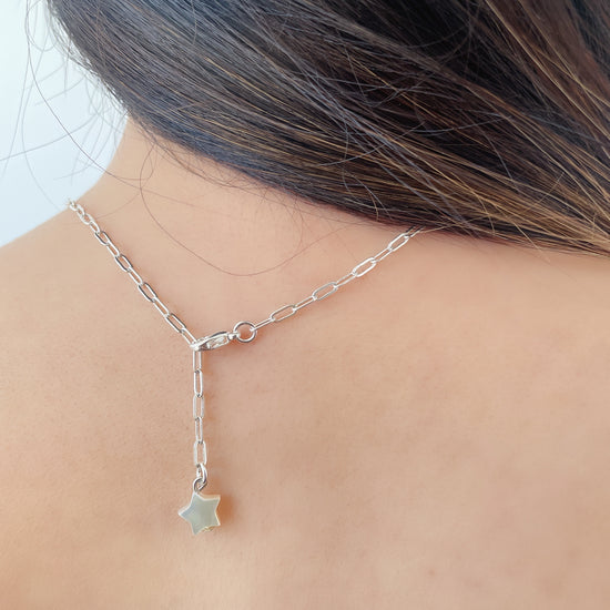 Zirconia Bear Necklace - Double Pendant by NINEMOO – product view 9